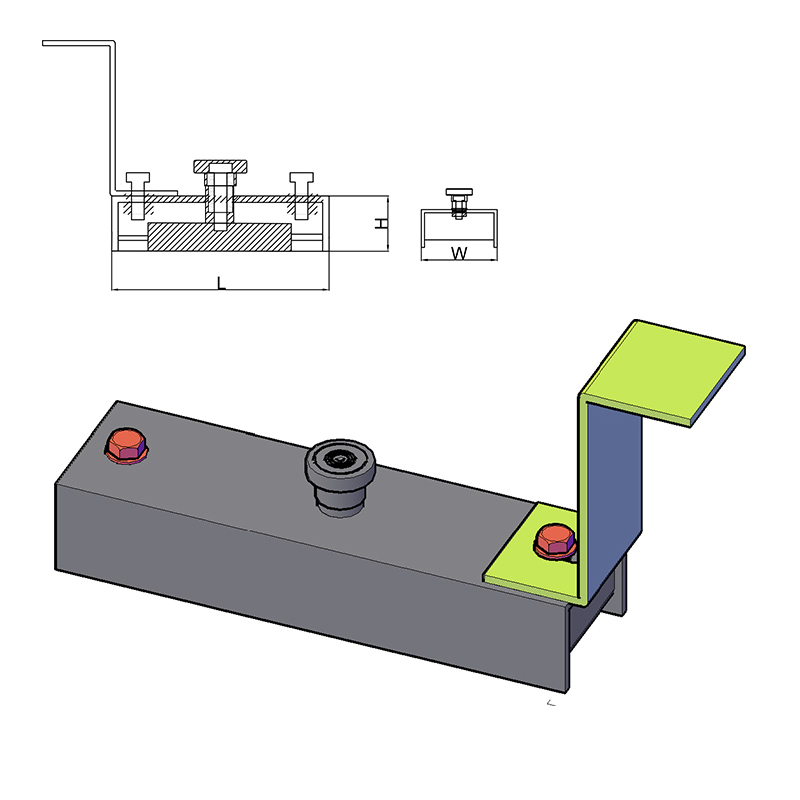 Shuttering magnet dengan adaptor